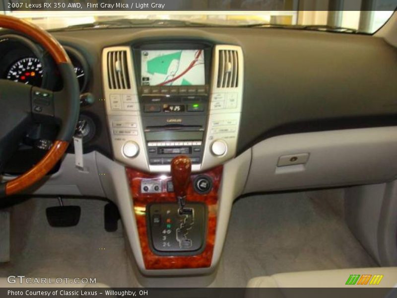 Flint Gray Mica / Light Gray 2007 Lexus RX 350 AWD