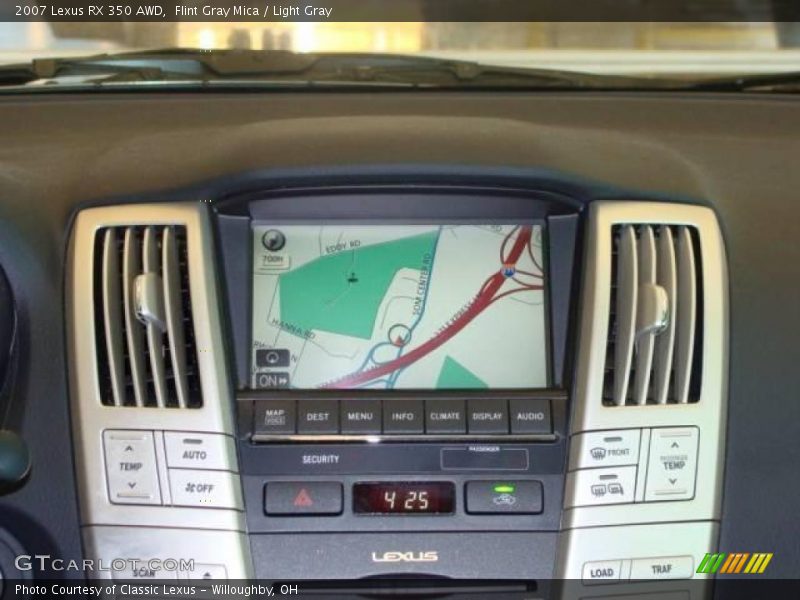 Flint Gray Mica / Light Gray 2007 Lexus RX 350 AWD