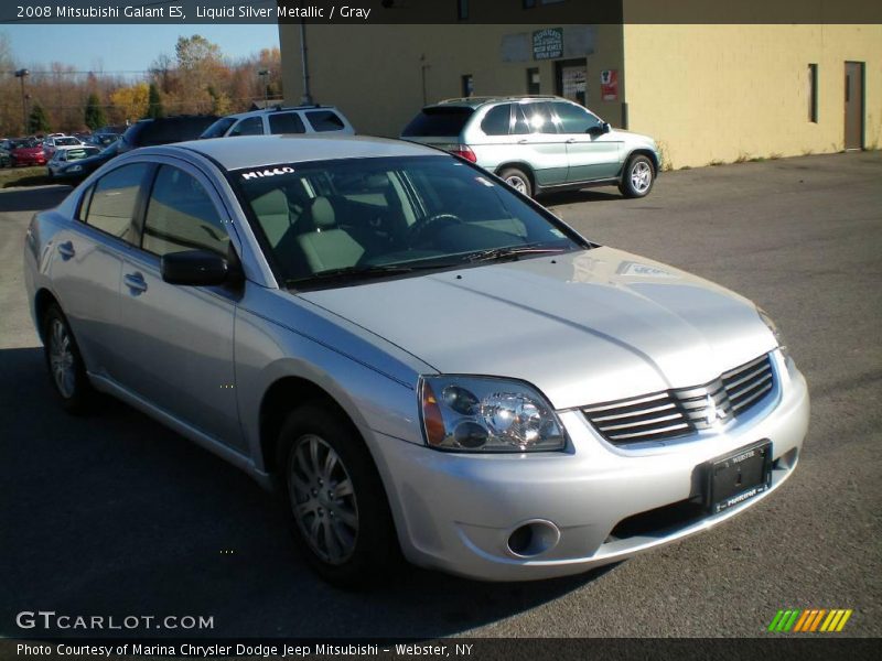 Liquid Silver Metallic / Gray 2008 Mitsubishi Galant ES