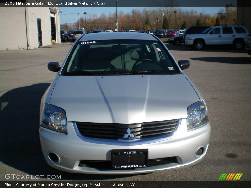 Liquid Silver Metallic / Gray 2008 Mitsubishi Galant ES