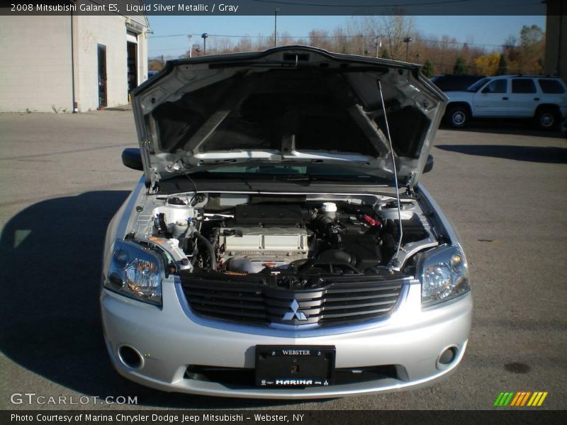 Liquid Silver Metallic / Gray 2008 Mitsubishi Galant ES