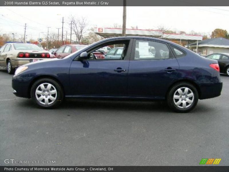 Regatta Blue Metallic / Gray 2008 Hyundai Elantra GLS Sedan
