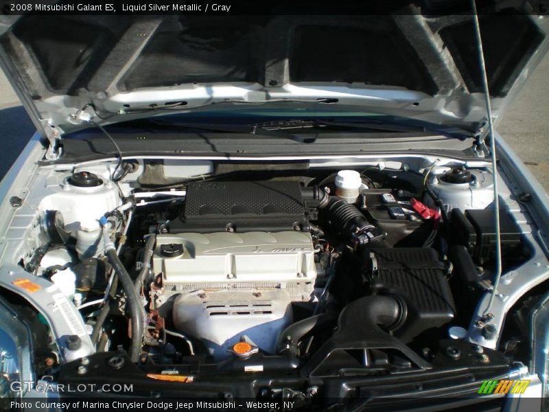 Liquid Silver Metallic / Gray 2008 Mitsubishi Galant ES