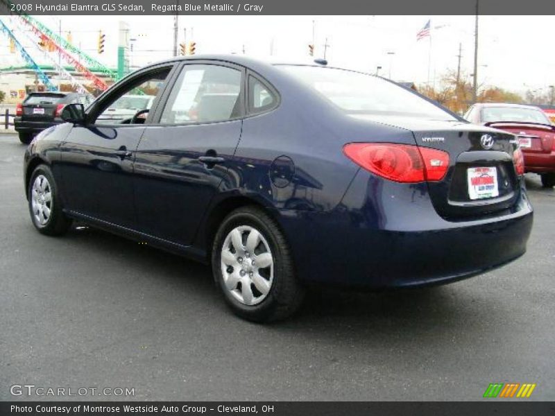 Regatta Blue Metallic / Gray 2008 Hyundai Elantra GLS Sedan