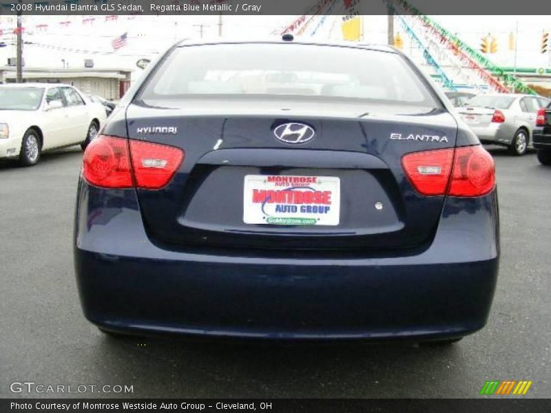 Regatta Blue Metallic / Gray 2008 Hyundai Elantra GLS Sedan