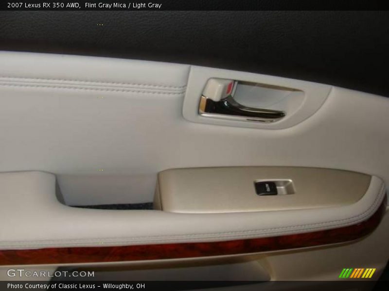 Flint Gray Mica / Light Gray 2007 Lexus RX 350 AWD