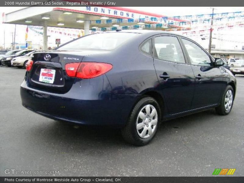 Regatta Blue Metallic / Gray 2008 Hyundai Elantra GLS Sedan