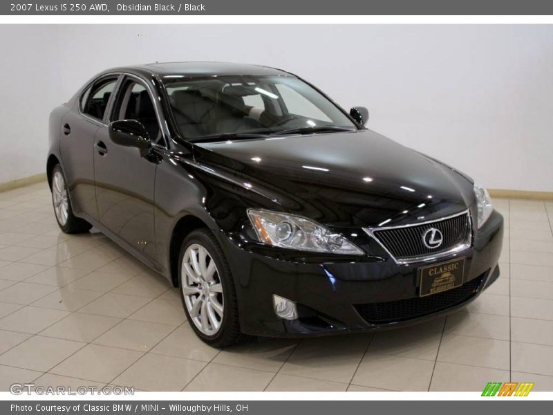 Obsidian Black / Black 2007 Lexus IS 250 AWD