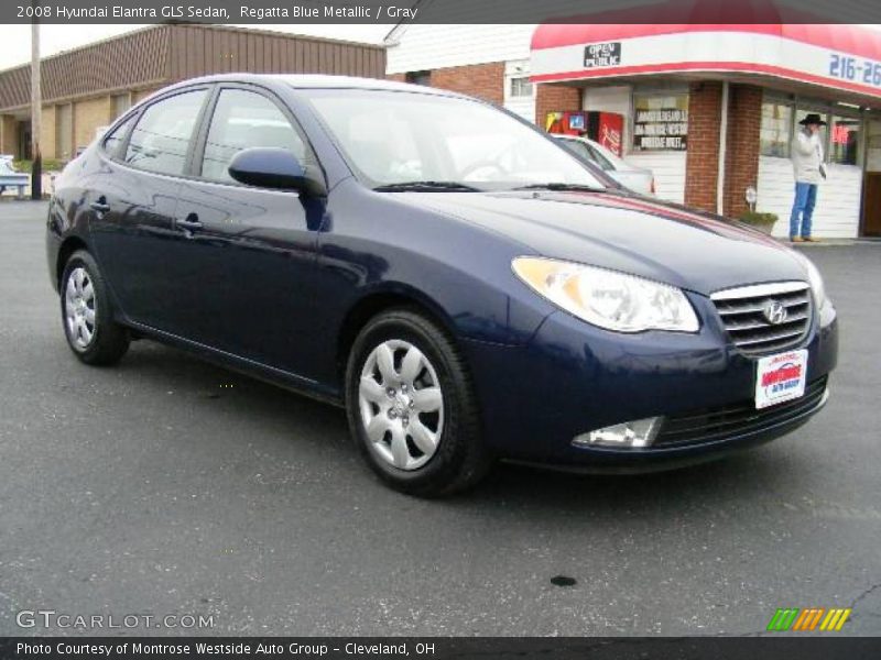 Regatta Blue Metallic / Gray 2008 Hyundai Elantra GLS Sedan