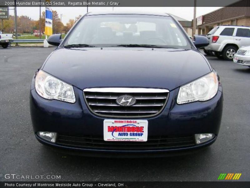 Regatta Blue Metallic / Gray 2008 Hyundai Elantra GLS Sedan