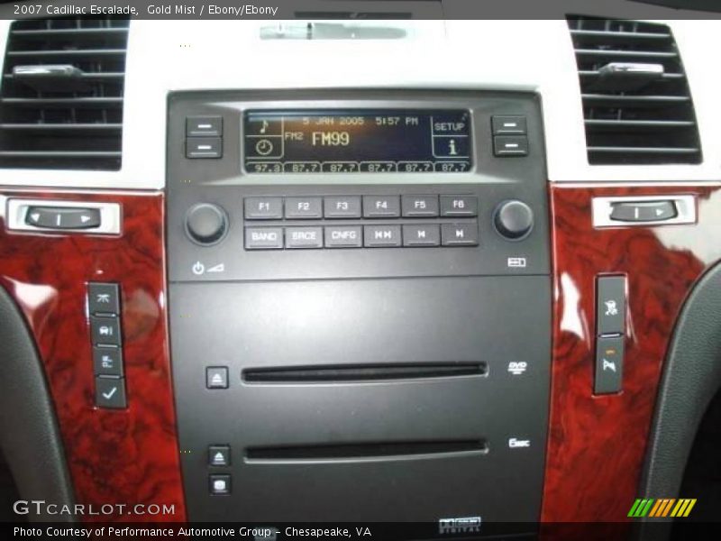 Gold Mist / Ebony/Ebony 2007 Cadillac Escalade