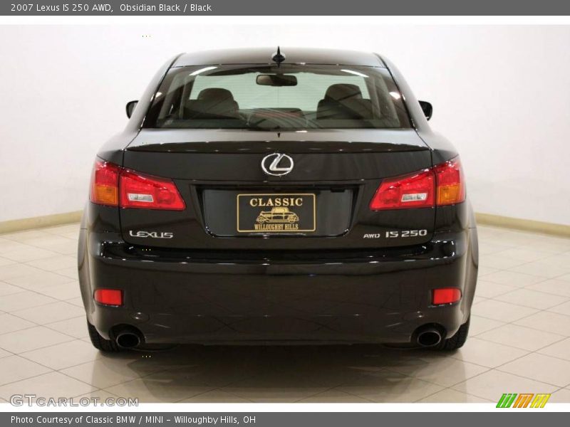 Obsidian Black / Black 2007 Lexus IS 250 AWD