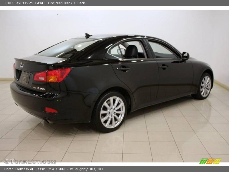 Obsidian Black / Black 2007 Lexus IS 250 AWD