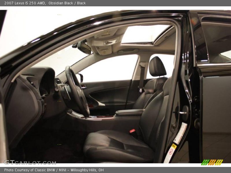 Obsidian Black / Black 2007 Lexus IS 250 AWD