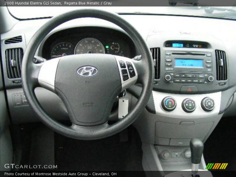 Regatta Blue Metallic / Gray 2008 Hyundai Elantra GLS Sedan