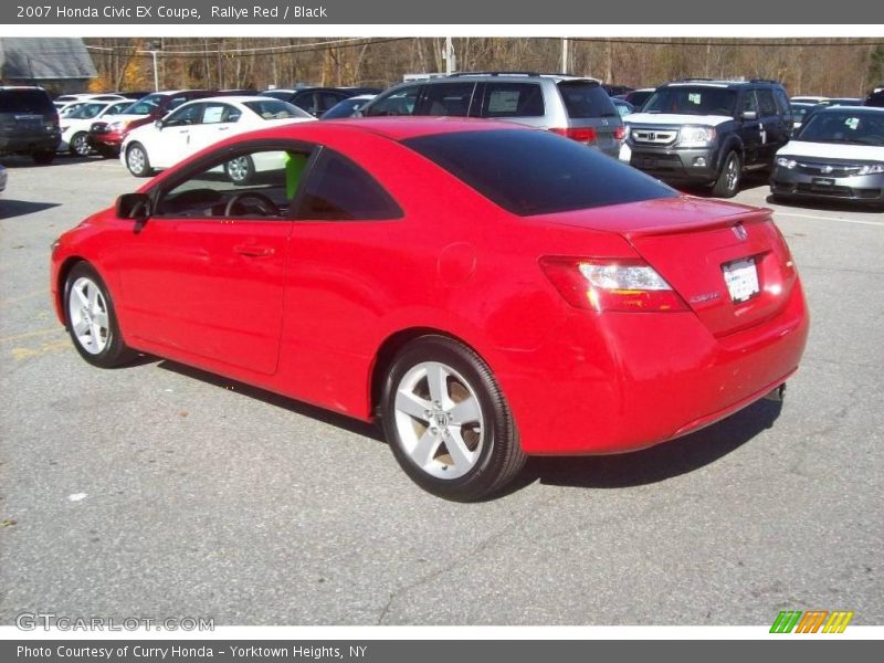 Rallye Red / Black 2007 Honda Civic EX Coupe