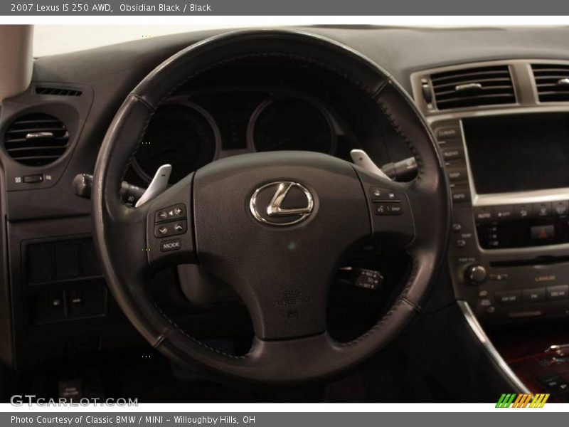 Obsidian Black / Black 2007 Lexus IS 250 AWD