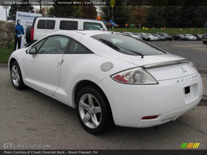 Northstar White / Dark Charcoal 2008 Mitsubishi Eclipse GS Coupe