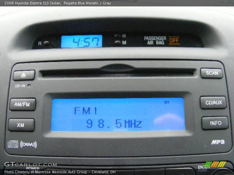 Regatta Blue Metallic / Gray 2008 Hyundai Elantra GLS Sedan