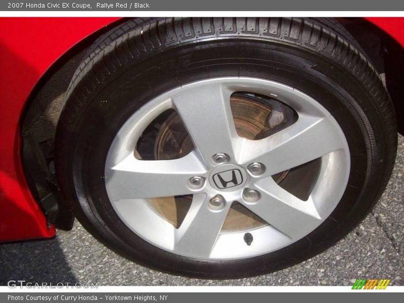 Rallye Red / Black 2007 Honda Civic EX Coupe