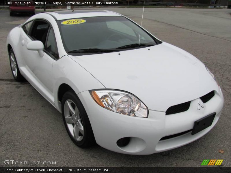 Northstar White / Dark Charcoal 2008 Mitsubishi Eclipse GS Coupe