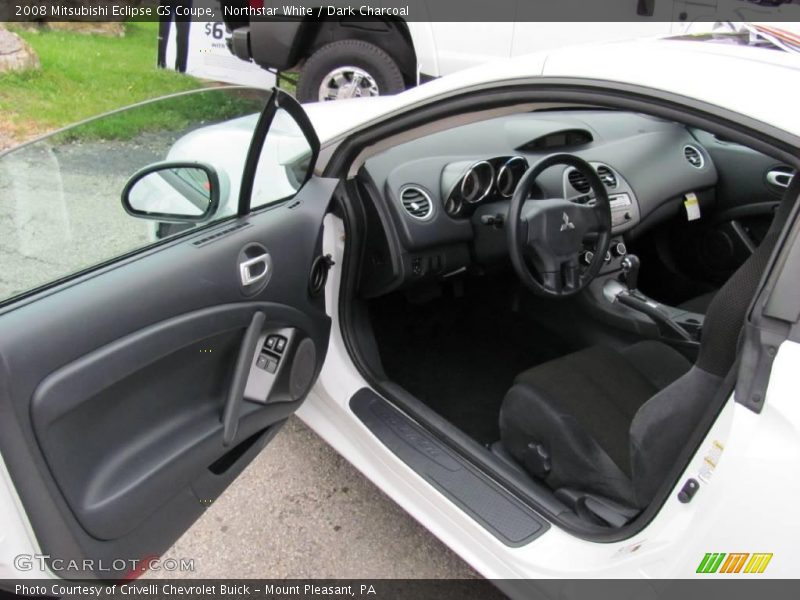 Northstar White / Dark Charcoal 2008 Mitsubishi Eclipse GS Coupe
