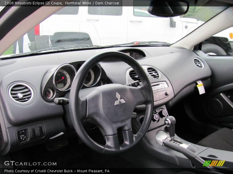 Northstar White / Dark Charcoal 2008 Mitsubishi Eclipse GS Coupe