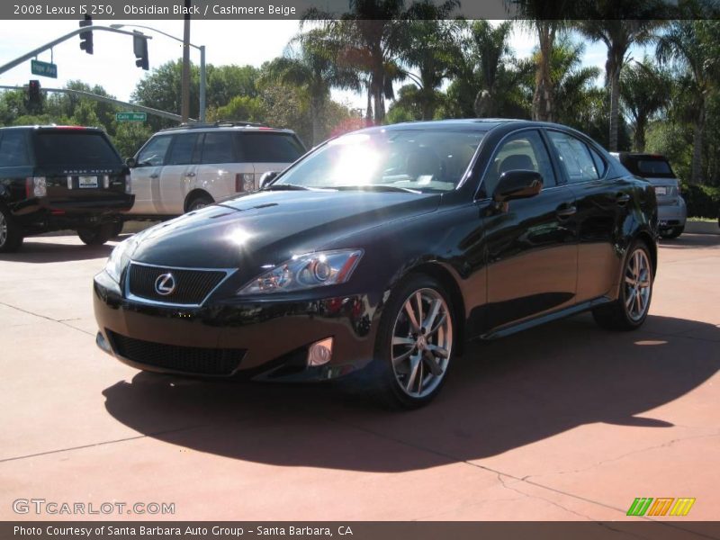 Obsidian Black / Cashmere Beige 2008 Lexus IS 250