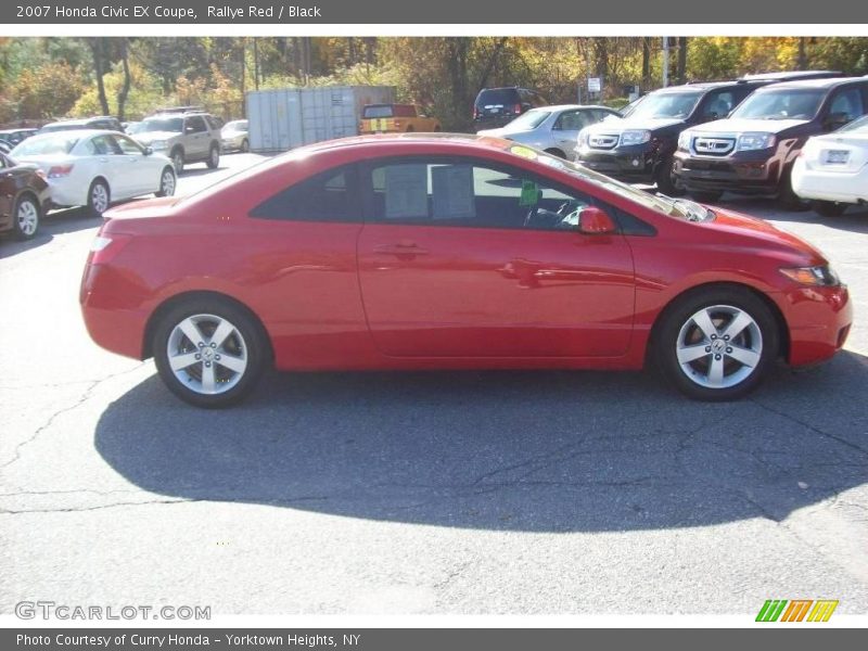 Rallye Red / Black 2007 Honda Civic EX Coupe