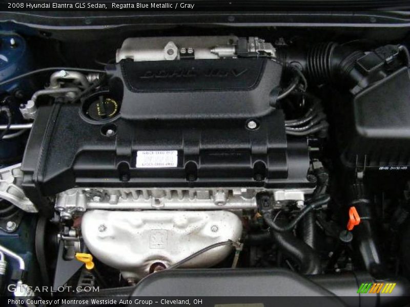 Regatta Blue Metallic / Gray 2008 Hyundai Elantra GLS Sedan