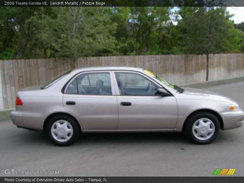 Sandrift Metallic / Pebble Beige 2000 Toyota Corolla VE