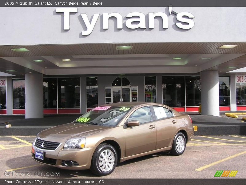 Canyon Beige Pearl / Beige 2009 Mitsubishi Galant ES