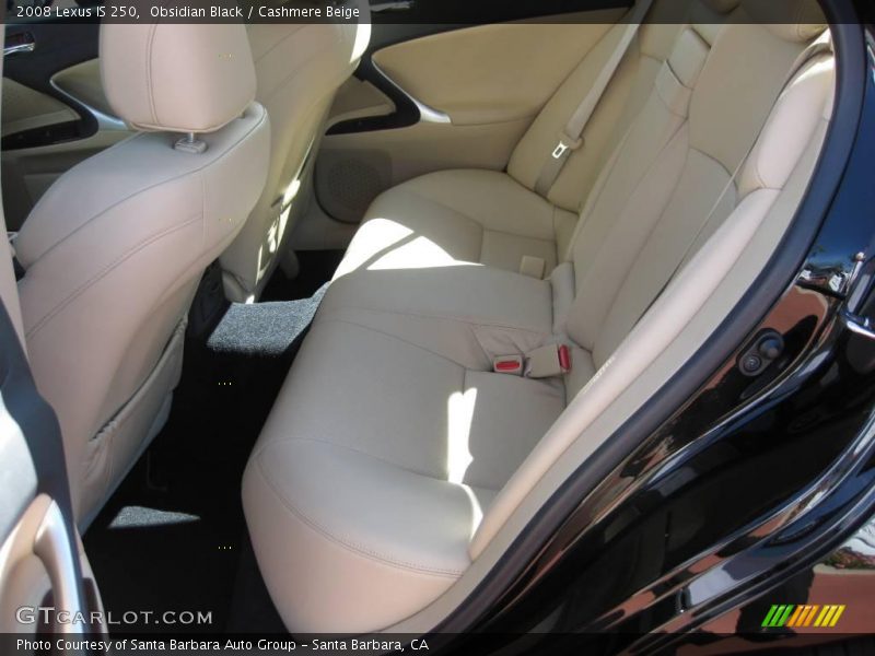 Obsidian Black / Cashmere Beige 2008 Lexus IS 250