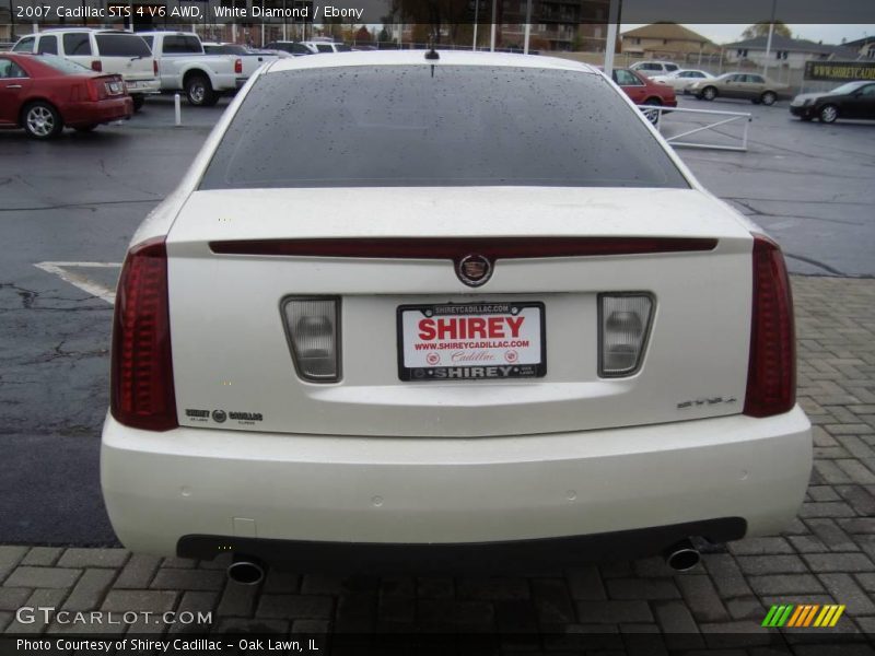 White Diamond / Ebony 2007 Cadillac STS 4 V6 AWD