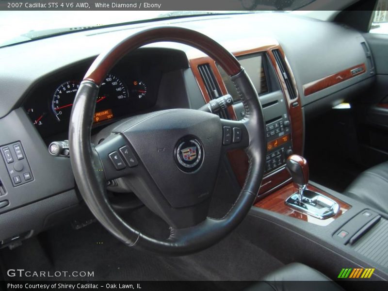 White Diamond / Ebony 2007 Cadillac STS 4 V6 AWD