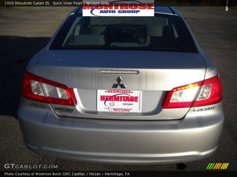 Quick Silver Pearl / Medium Gray 2009 Mitsubishi Galant ES
