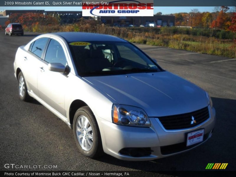 Quick Silver Pearl / Medium Gray 2009 Mitsubishi Galant ES