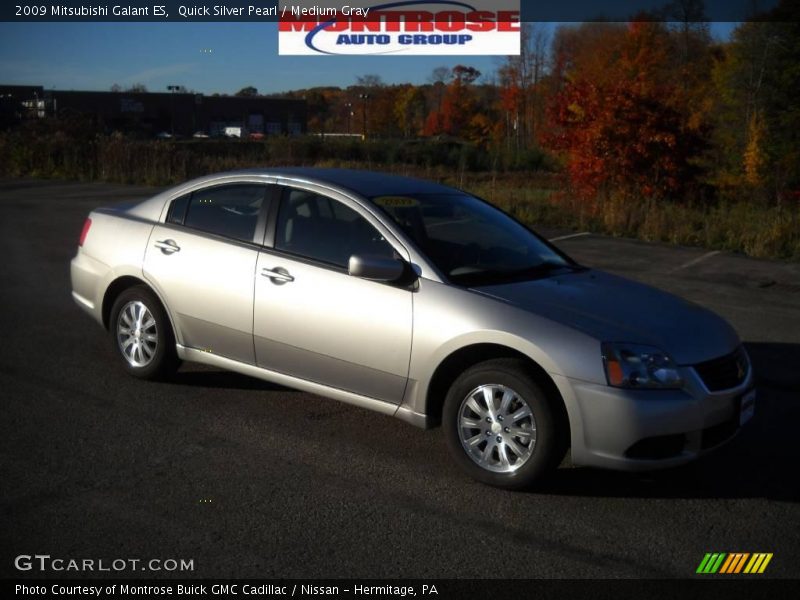 Quick Silver Pearl / Medium Gray 2009 Mitsubishi Galant ES