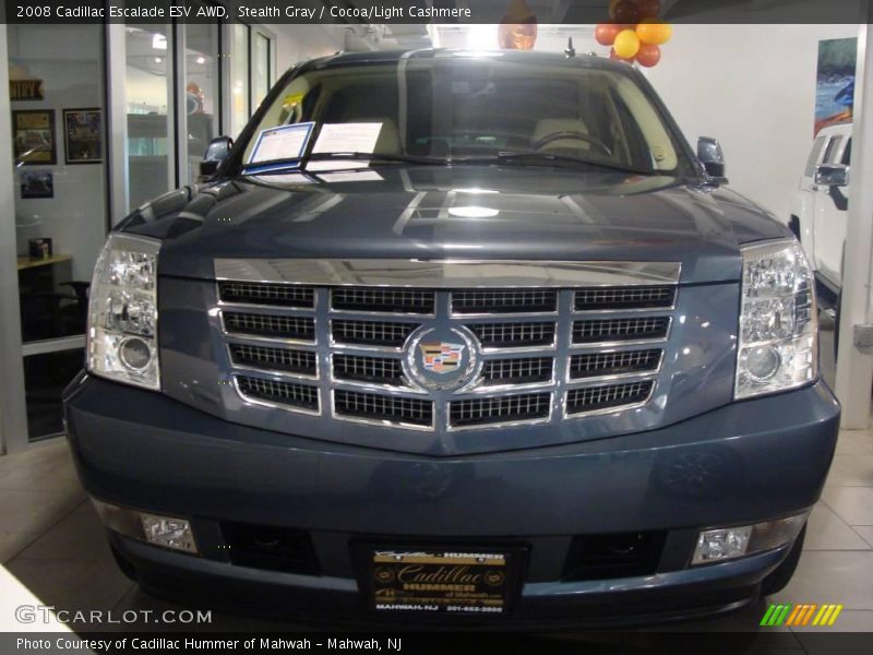 Stealth Gray / Cocoa/Light Cashmere 2008 Cadillac Escalade ESV AWD