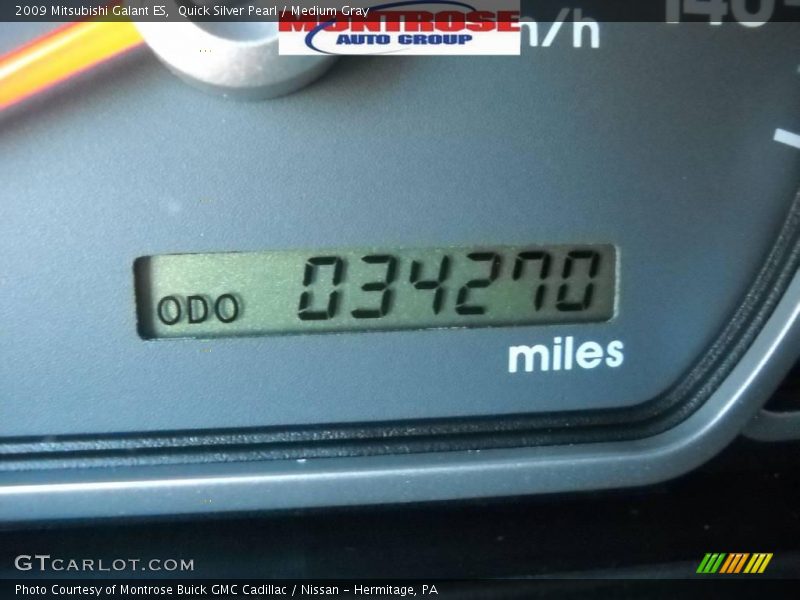 Quick Silver Pearl / Medium Gray 2009 Mitsubishi Galant ES