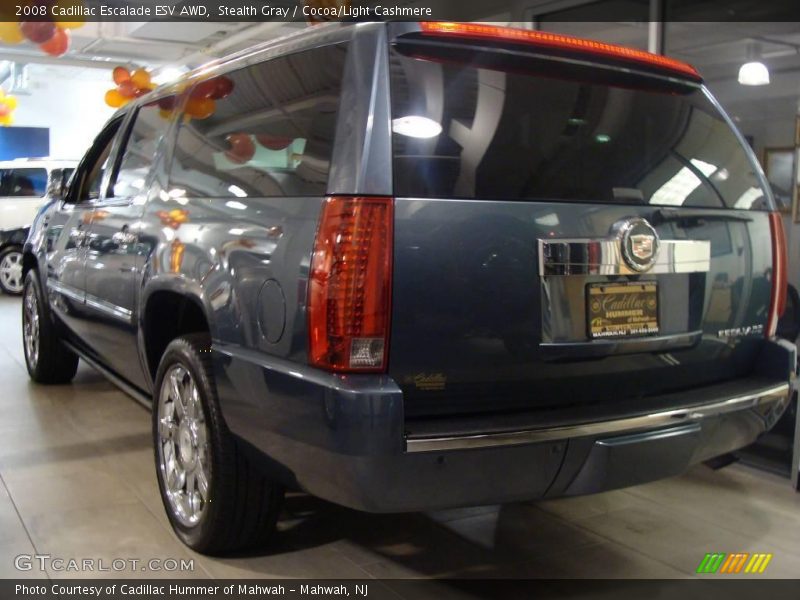Stealth Gray / Cocoa/Light Cashmere 2008 Cadillac Escalade ESV AWD