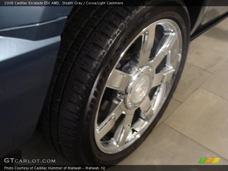 Stealth Gray / Cocoa/Light Cashmere 2008 Cadillac Escalade ESV AWD