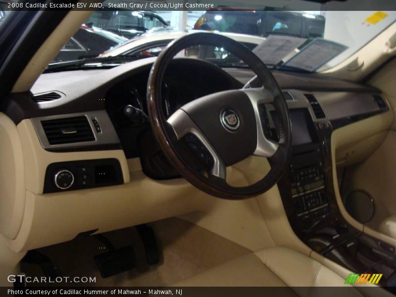 Stealth Gray / Cocoa/Light Cashmere 2008 Cadillac Escalade ESV AWD