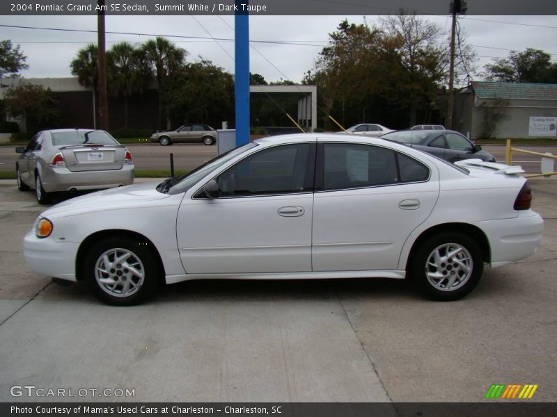 Summit White / Dark Taupe 2004 Pontiac Grand Am SE Sedan