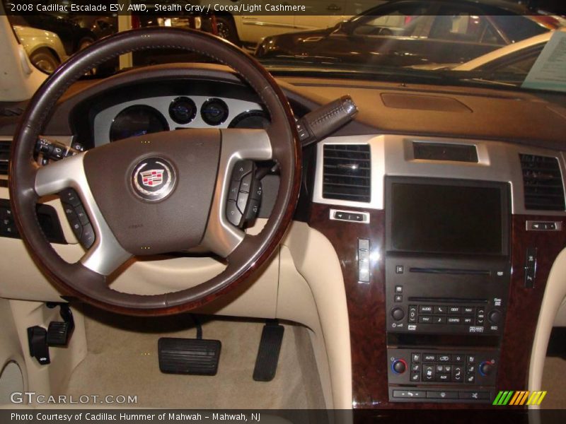 Stealth Gray / Cocoa/Light Cashmere 2008 Cadillac Escalade ESV AWD