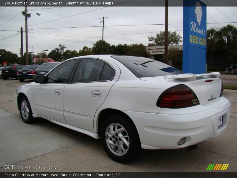 Summit White / Dark Taupe 2004 Pontiac Grand Am SE Sedan