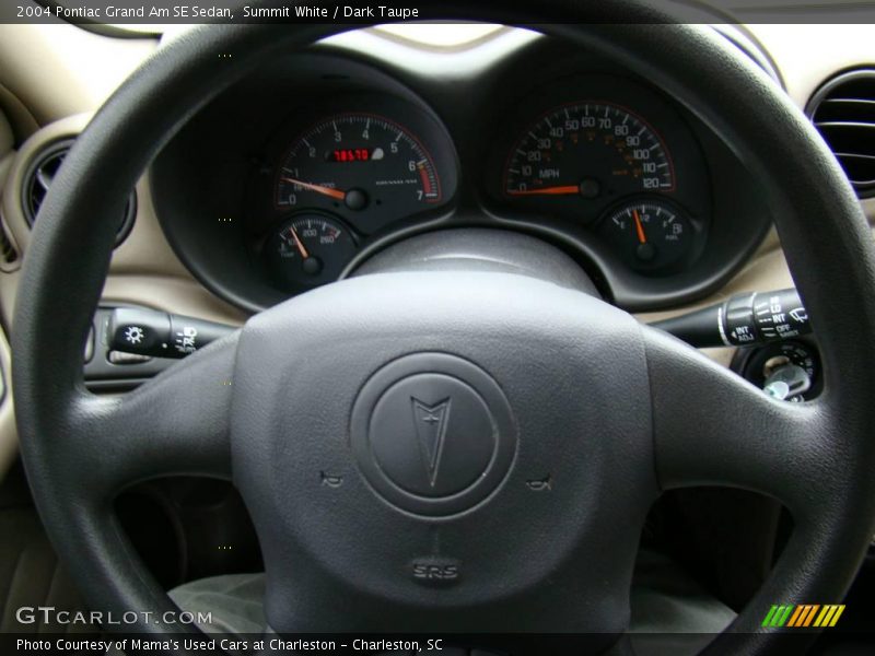 Summit White / Dark Taupe 2004 Pontiac Grand Am SE Sedan