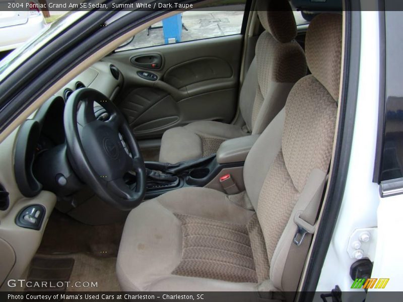 Summit White / Dark Taupe 2004 Pontiac Grand Am SE Sedan