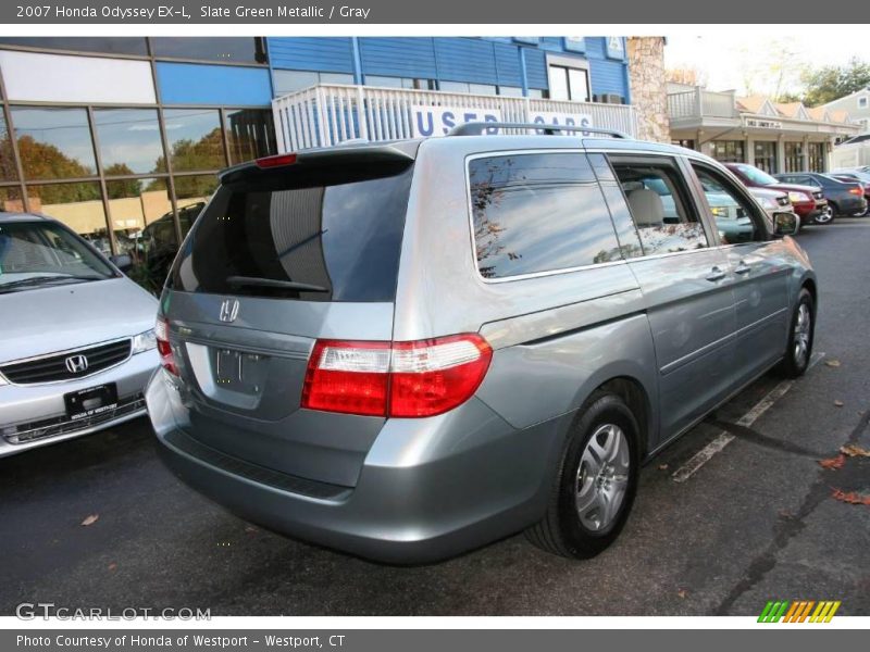 Slate Green Metallic / Gray 2007 Honda Odyssey EX-L