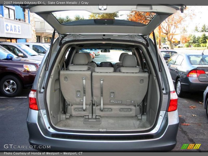 Slate Green Metallic / Gray 2007 Honda Odyssey EX-L